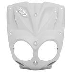 Tablier de carénage avant CARENAGE-TABLIER AV SCOOT ADAPTABLE MBK 50 STUNT-YAMAHA 50 SLIDER BLANC BRILLANT (PARTIE OPTIQUE) -P2R-