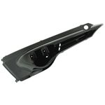 Coque traseira CARENAGE-COQUE AR SCOOT ADAPTABLE MBK 50 STUNT-YAMAHA 50 SLIDER NOIR BRILLANT GAUCHE -P2R-