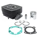  CYLINDER CYCLO ADAPTABLE PEUGEOT 103 MVL-SP, SPX-RCX, VOGUE AIR GUSS FIXIERUNG FLANSCH (MIT DICHTUNGEN) -P2R- Zylinder-Kolben Satz