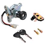 Neiman CONTACTEUR A CLE SCOOT ADAPTABLE MBK 50 OVETTO 1997+2002-YAMAHA 50 NEOS 1997+2002 (5 FILS) (AVEC SERRURE DE SELLE) -P2R-