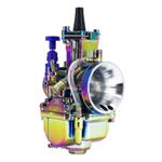  PWK 26 TITANIUM CARBURETTOR WITH FLAT SLIDE, POWERJET AND PULL STARTER (PREMIUM QUALITY) -P2R- Carburettor