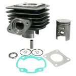  CYLINDER SCOOT ADAPTABLE SYM 50 ORBIT, JET EURO X 2T -P2R GUSS MIT GRAPHIT-KOLBEN- Zylinder-Kolben Satz