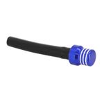  LUCHTDEKSEL - VENTILATIE BRANDSTOFRESERVOIR OFF ROAD ALU CNC BLAUW Ontluchtingsslang