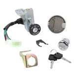 Neiman CONTACTEUR A CLE SCOOT ADAPTABLE KYMCO 50 AGILITY RS NAKED 2T-4T ROUE 12 POUCES (CYLINDRE COURT 5 FILS) (OEM: 35010-LGB6-E90) (C