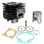  CYLINDER SCOOT ADAPTABLE MBK 50 OVETTO 2T, MACH G-YAMAHA 50 NEOS 2T, JOG-APRILIA 50 SR-MALAGUTI 50 F10 -P2R PREMIUM GUSS Zylinder-Kolben Satz