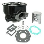  ZYLINDER 50 MIT ANPASSUNGSFÄHIGER BOX DERBI 50 SENDA 1996+2005, GPR-GILERA 50 SMT 2000+2005, RCR (DERBI EURO 2 MOTOR) -P2R GUSS Zylinder-Kolben Satz