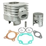  CYLINDER SCOOT ADAPTABLE MBK 50 OVETTO 2T, MACH G-YAMAHA 50 NEOS 2T, JOG-APRILIA 50 SR-MALAGUTI 50 F10, F12 -P2R ALU NIKASIL- Zylinder-Kolben Satz
