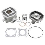  HAUT MOTEUR 50 A BOITE ADAPTABLE DERBI 50 SENDA 1996+2005, GPR-GILERA 50 SMT 2000+2005, RCR (MOTEUR DERBI EURO 2) -ALU NIKASIL P Zylinder-Kolben Satz