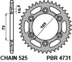 Couronne acier C45 standard 4731 - 525