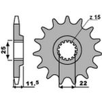  Steel Standard 1252 - 520 Gearbox output pinion