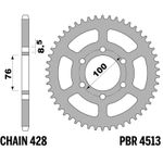 Couronne acier standard - 428 43 dents