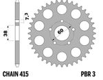 Couronne acier standard - 415 34 dents