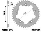 Couronne acier standard - 415 40 dents