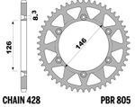 Couronne alu standard - 428 58 dents