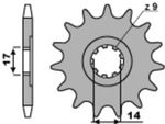  standard stål - 428 12 tænder Fortandhjul