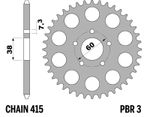 Couronne acier standard - 415 32 dents