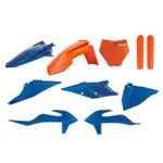 Kit plastiques Metal Flow bleu/orange