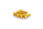 Kit Visserie Carénage En Aluminium Anodisé Jaune Blister 6 vis allen M5x15mm