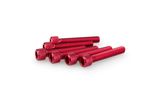 Kit Visserie Carénage En Aluminium Anodisé Rouge Blister 6 vis allen M6x35mm