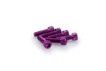  Anodisoitu violetti alumiini Blister 6 kpl M6x20mm kuusiokoloavainta Kattokappaleiden kiinnityssarja