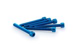 Kit Visserie Carénage En Aluminium Anodisé Bleu Blister 6 vis allen M6x50mm