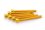 Kit Visserie Carénage En Aluminium Anodisé Jaune Blister 6 vis allen M6x55mm