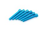 Kit Visserie Carénage En Aluminium Anodisé Bleu Blister 6 vis allen M8x50mm