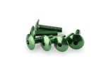 Kit Visserie Carénage En Aluminium Anodisé Vert Blister 6 vis bombé M6x25mm