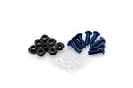 Kit Visserie Carénage En Aluminium Anodisé Bulles Bleu BLISTER 6 VIS M5 ECROUS