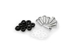 Kit Visserie Carénage En Aluminium Anodisé Bulles Argent BLISTER 6 VIS M5 ECROUS