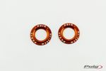 Insert Roulette Bras Oscillant Jeu Anneaux en Aluminium Anodise Protection Orange