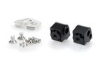 Adaptador de apoio para os pés passageiro ajustável Preto