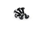 Kit Visserie Carénage En Aluminium Anodisé Bulles Noire 6 Vis M5x15 Tête diamètre 11,8mm