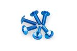 Kit Visserie Carénage En Aluminium Anodisé Bulles Bleu 6 Vis M6x20 Tête diamètre 13,9mm