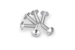 Kit Visserie Carénage En Aluminium Anodisé Bulles Argent 6 Vis M6x20 Tête diamètre 13,9mm