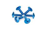 Kit Visserie Carénage En Aluminium Anodisé Bulles Bleu 6 Vis M5x15 Tête diamètre 13,9mm