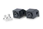 Adaptador de apoio para os pés réglable passageiro Preto