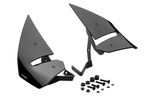  D12 Black Lateral fins