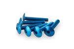 Kit Visserie Carénage En Aluminium Anodisé Bleu Blister 6 vis bombé M6x30mm