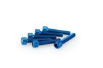 Kit Visserie Carénage En Aluminium Anodisé Bleu Blister 6 vis allen M6x30mm
