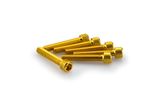 Kit Visserie Carénage En Aluminium Anodisé Jaune Blister 6 vis allen M6x35mm