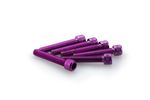 Kit Visserie Carénage En Aluminium Anodisé Violet Blister 6 vis allen M6x35mm