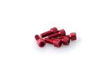 Kit Visserie Carénage En Aluminium Anodisé Rouge Blister 6 vis allen M6x15mm