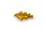 Kit Visserie Carénage En Aluminium Anodisé Jaune Blister 6 vis allen M6x20mm