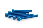 Kit Visserie Carénage En Aluminium Anodisé Bleu Blister 6 vis allen M6x45mm