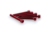 Kit Visserie Carénage En Aluminium Anodisé Rouge Blister 6 vis allen M6x45mm