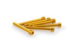 Kit Visserie Carénage En Aluminium Anodisé Jaune Blister 6 vis allen M6x50mm