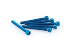 Kit Visserie Carénage En Aluminium Anodisé Bleu Blister 6 vis allen M6x55mm
