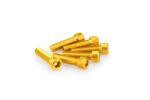 Kit Visserie Carénage En Aluminium Anodisé Jaune Blister 6 vis allen M8x30mm