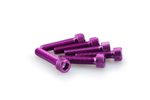 Kit Visserie Carénage En Aluminium Anodisé Violet Blister 6 vis allen M8x35mm